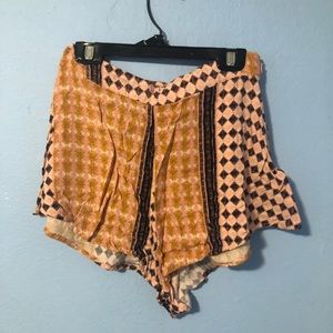 Boho pattern lounge shorts